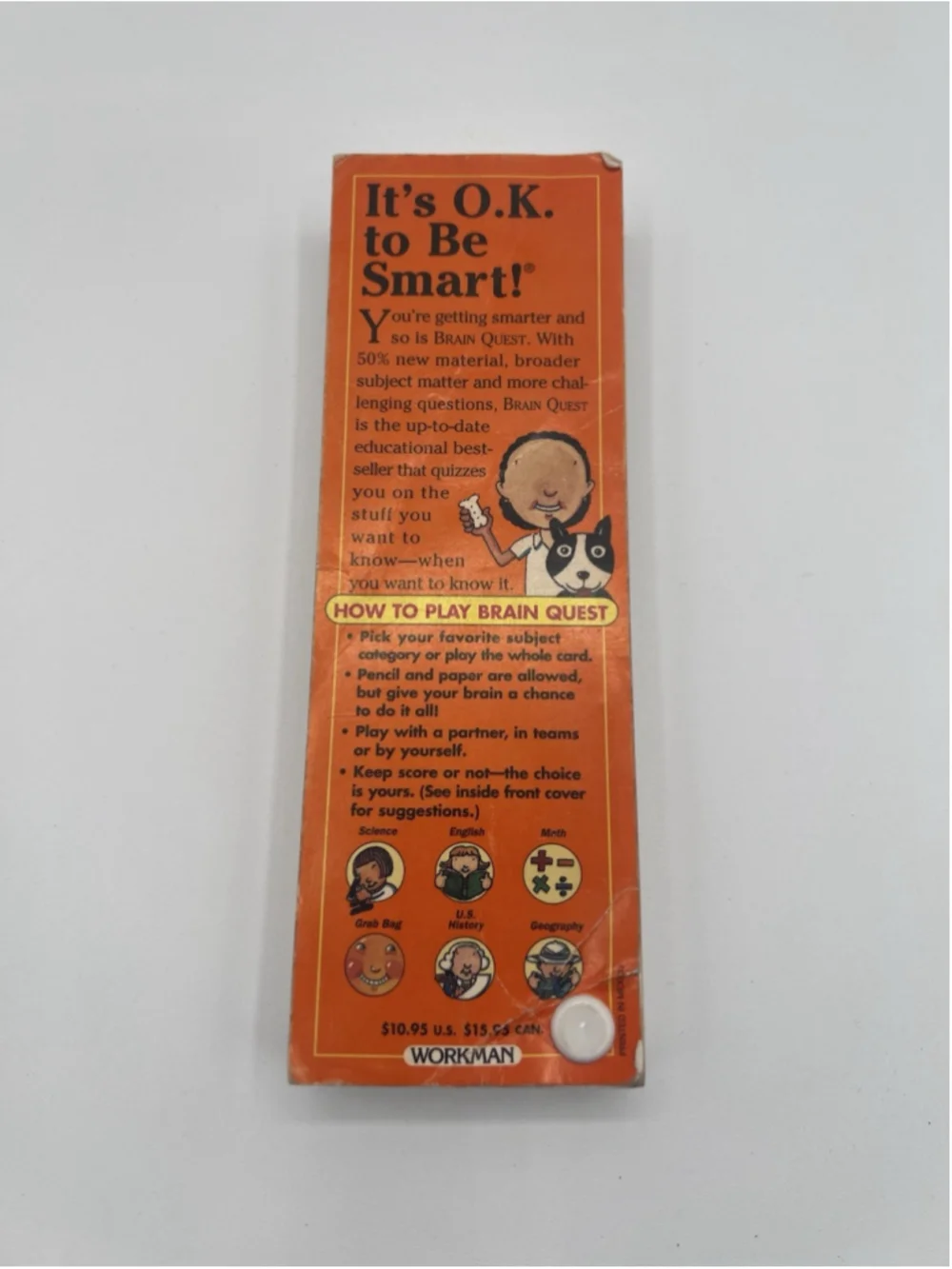 Brain Quest Game 4th Grade Deck One Question Challenge